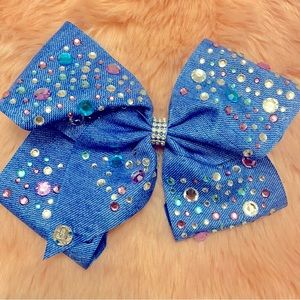 🌸3/$10🌸 Jojo Siwa bejeweled Denim Bow